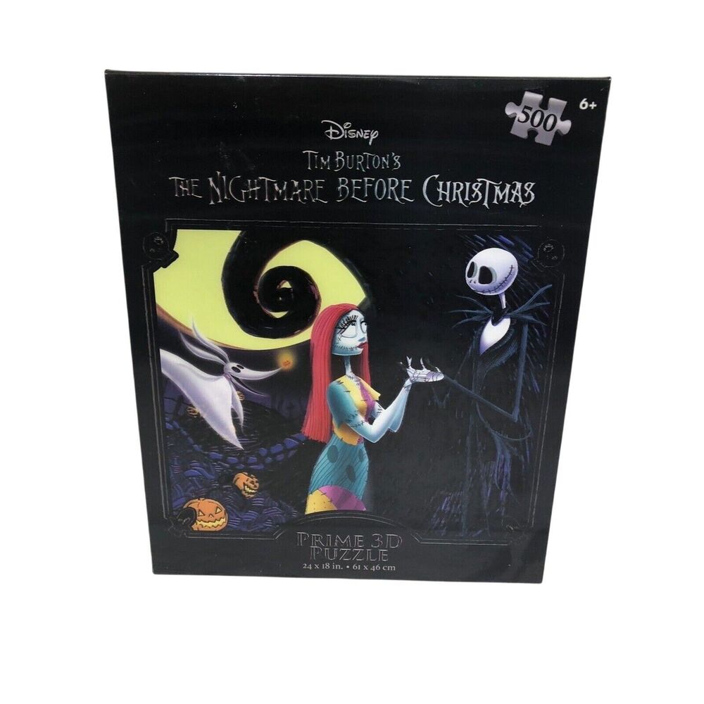 Halloween Disney The Nightmare Before Christmas Prime 3D Puzzle 24”x18” Sealed